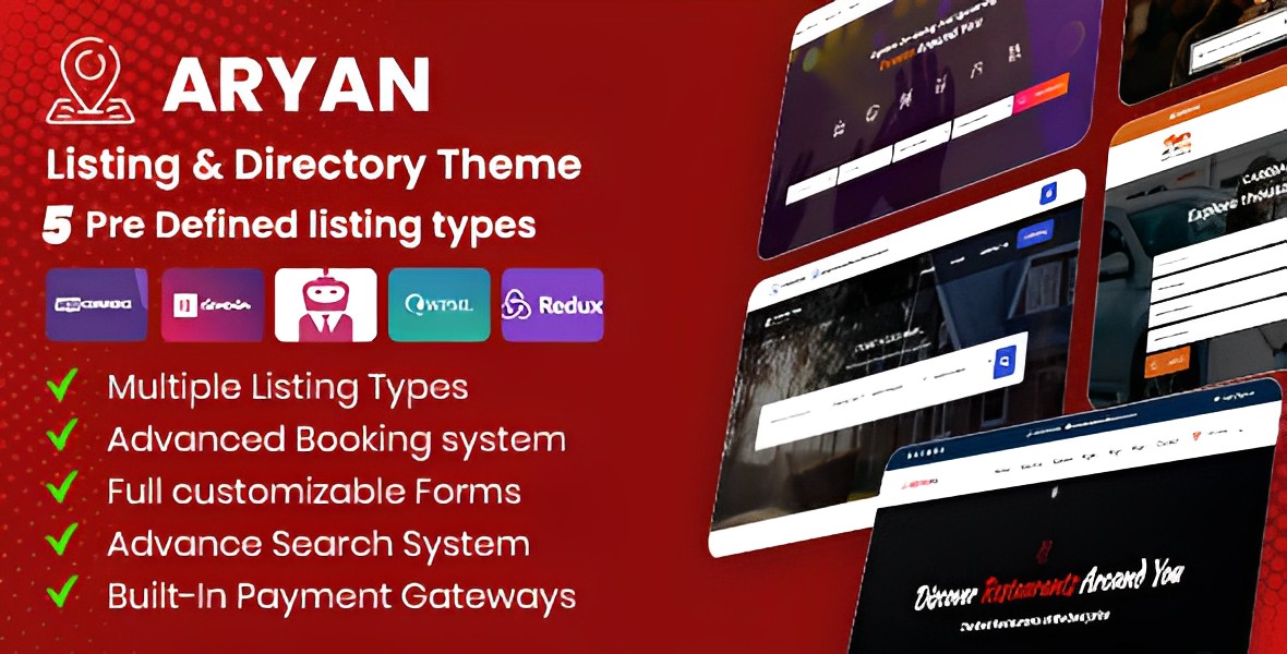 Aryan – Listing & Directory WordPress Theme