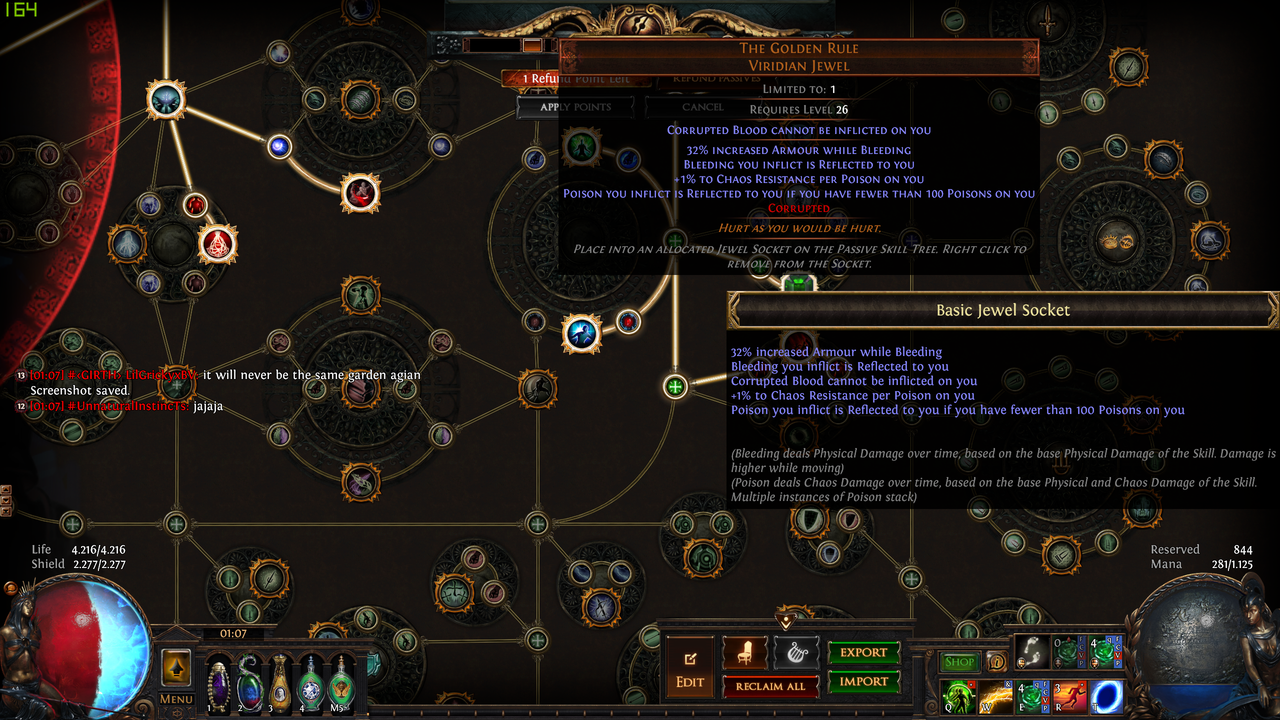 Gameplay Help And Discussion What Am I Doing Wrong Self Poison Poison Sextant Forum Path Of Exile