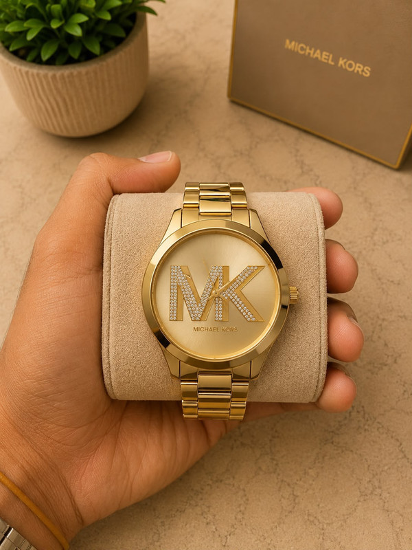 Reloj Michael Kors Gold Monogram