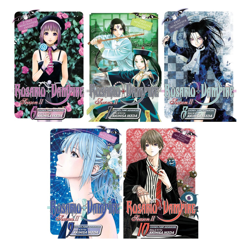 Rosario Vampire Season 2 English Manga By Akihisa Ikeda Set Of Books 6 10 Rosario Vampire Season 2 English Manga By Akihisa Ikeda Set Of Books 6 10