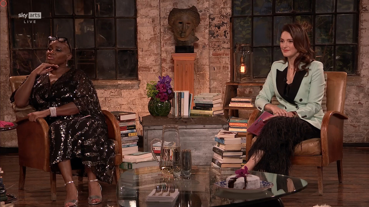 11.22 - 17.00.00 - Sky Arts Book Club Live. Andi Oliver and Elizabeth....ts_snapshot_00.21.34.378