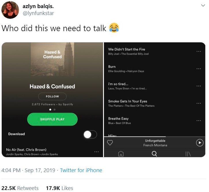 spotify hazed & confused
