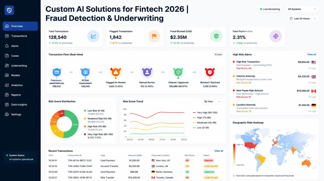 Custom AI Solutions for Fintech