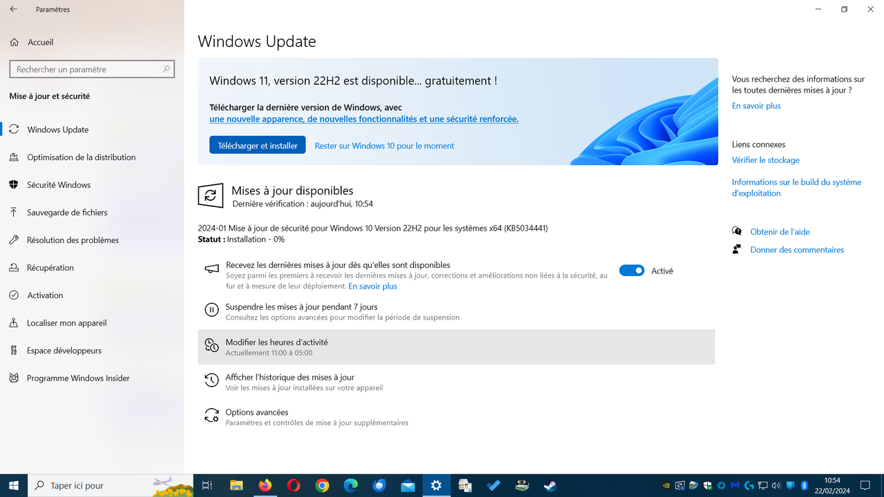 mise à jour KB503441 impossible