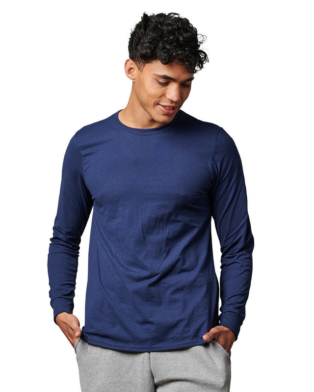 Camiseta clásica de manga larga Russell Athletic unisex de algodón - 600LRUS - Imagen 4 de 6
