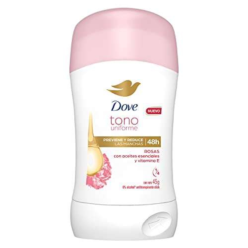 Amazon: Dove Antitranspirante Tono Uniforme en barra, 45 grs