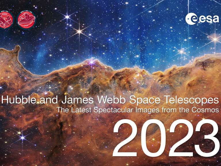 GRATIS Calendario 2023 de los Telescopios Hubble y Webb 
