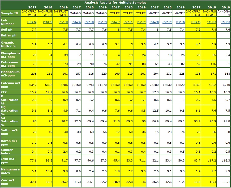 Soil YOY 2019
