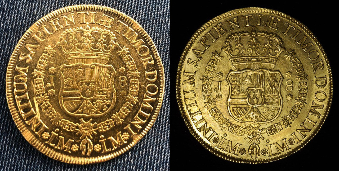 8 Escudos Oro 1751 Ceca Lima verdadero o replica? 8-ES1751-Lima-R