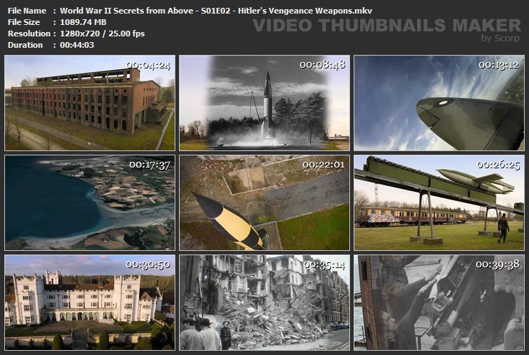 World War II Secrets from Above - S01E02 - Hitler's Vengeance Weapons.mkv
