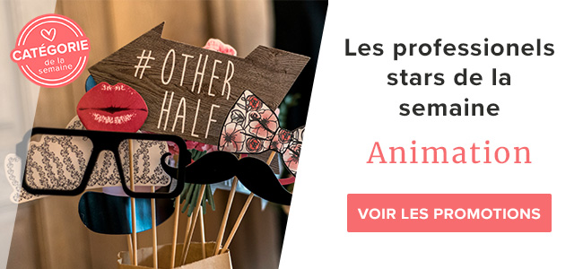 Catégorie de la semaine : 3 animations pour ton mariage ! 🎭 1