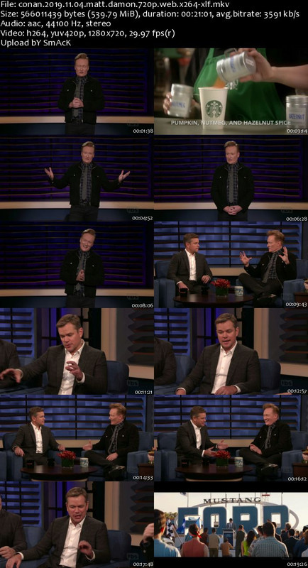 Conan 2019.11.04 Matt Damon 720p WEB x264-XLF Conan 2019.11.04 Matt Damon 720p WEB x264-XLF