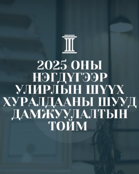  Шүүх хуралдааны шууд дамжуулалтын тойм