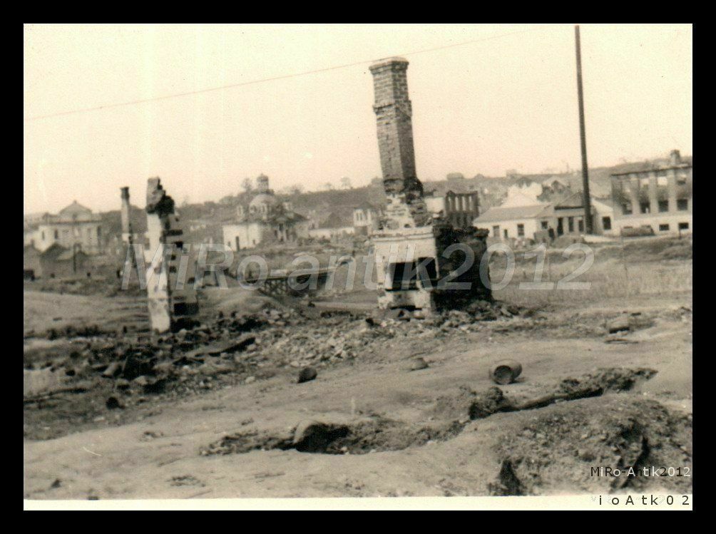 Nachl.Sdt. G.Pulst, Ostfront, das zerstörte Orscha 2