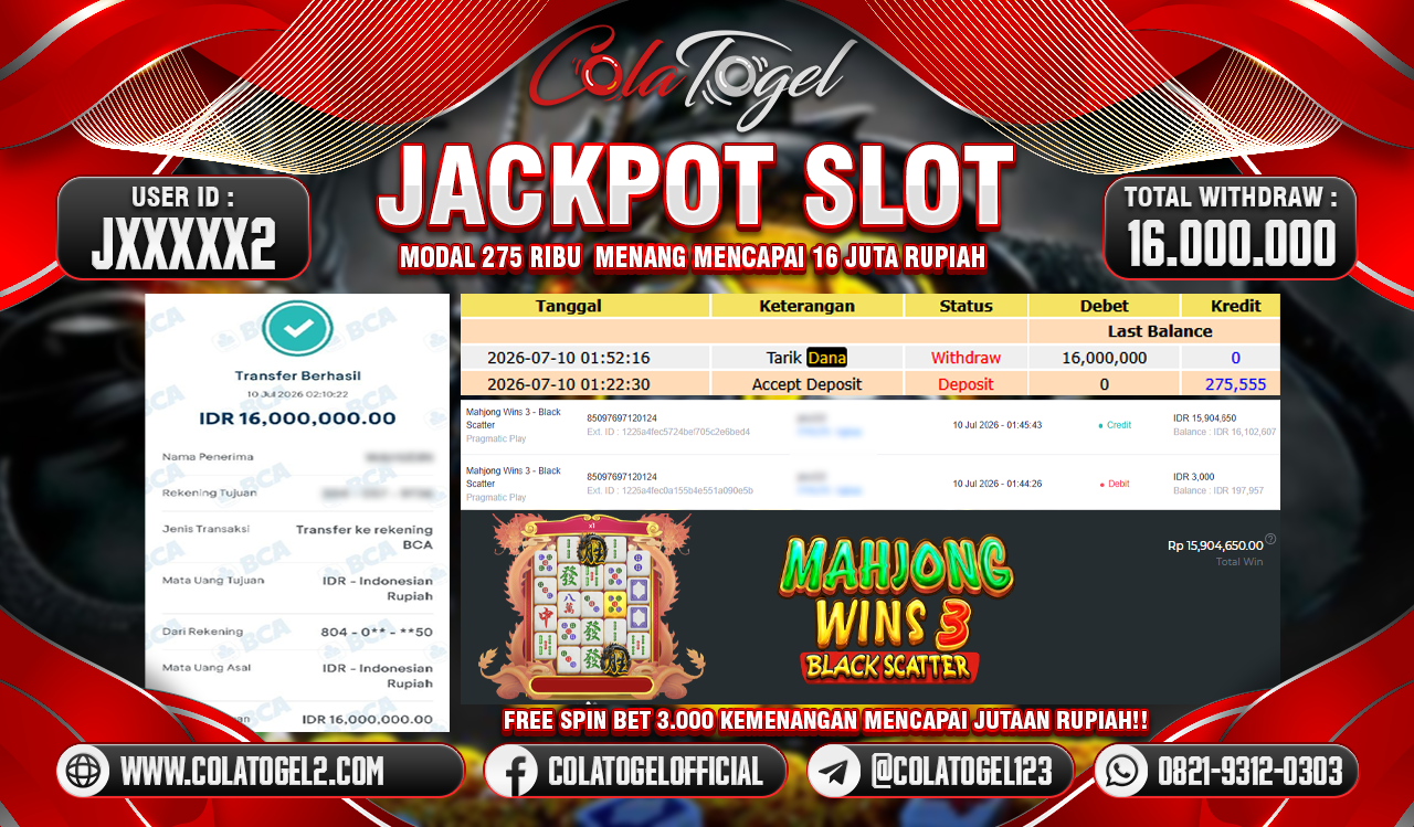JACKPOT SLOT GACOR!!