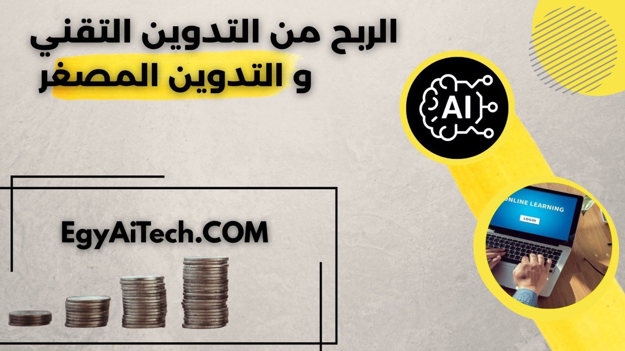 الربح من التدوين التقني و التدوين المصغر