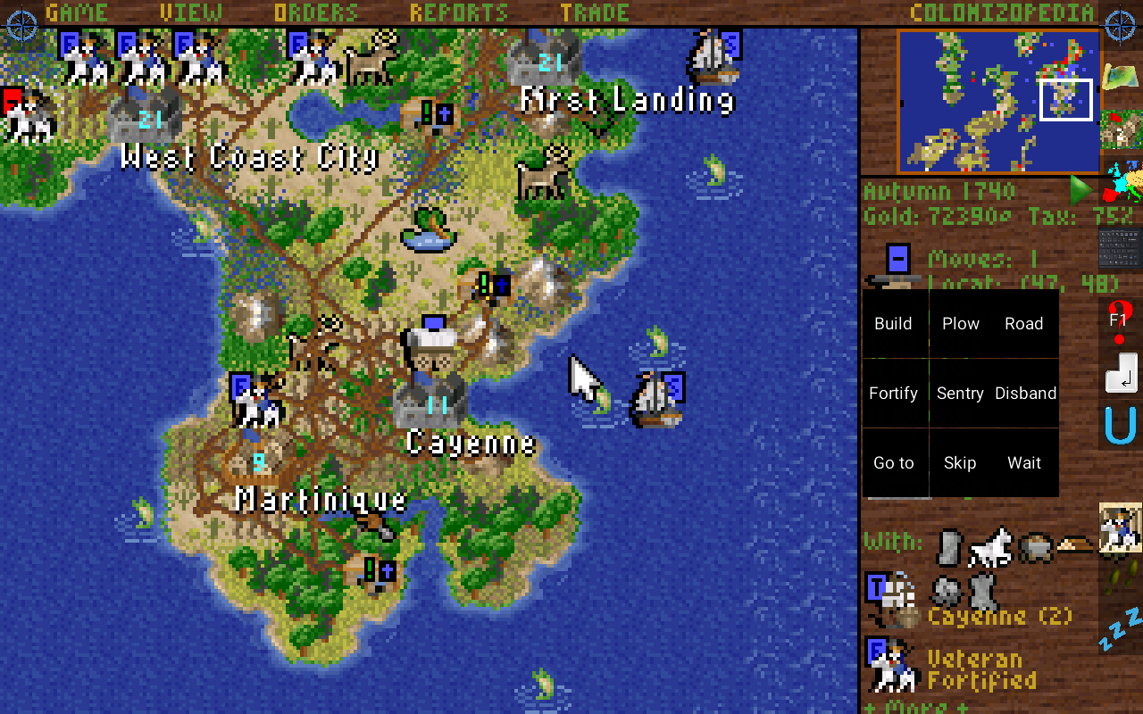 Map screen