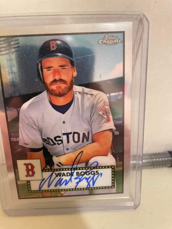 Wade boggs autograph
