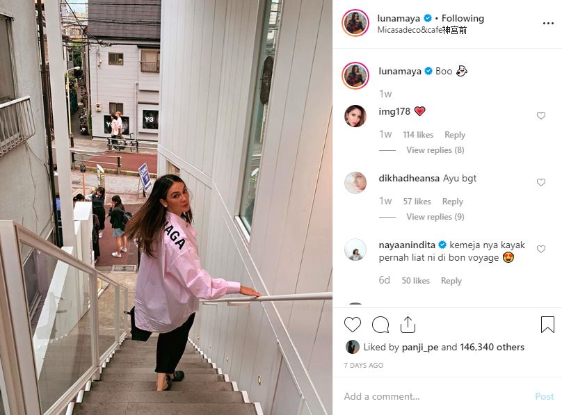 Luna Maya liburan ke Jepang