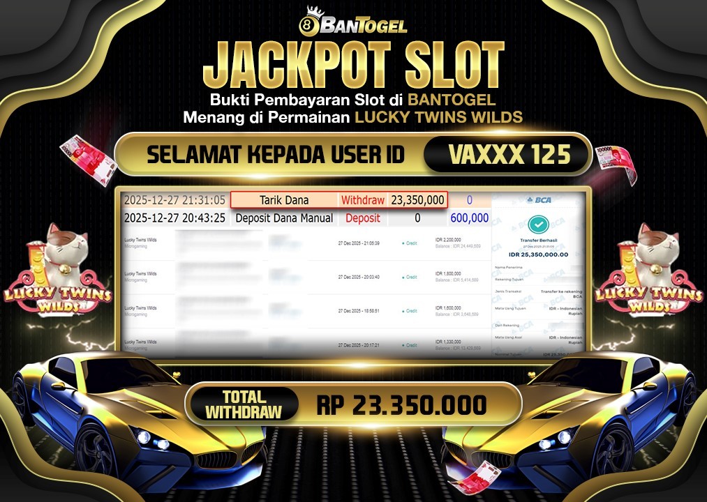 BUKTI JACKPOT LUNAS BANTOGEL
