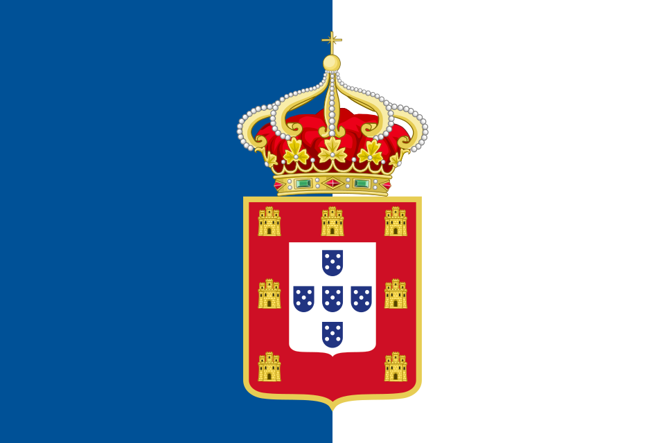 ¡Chapu© 1! V Reís de 1874. Luis I. Portugal. Flag-of-Portugal-1830-svg
