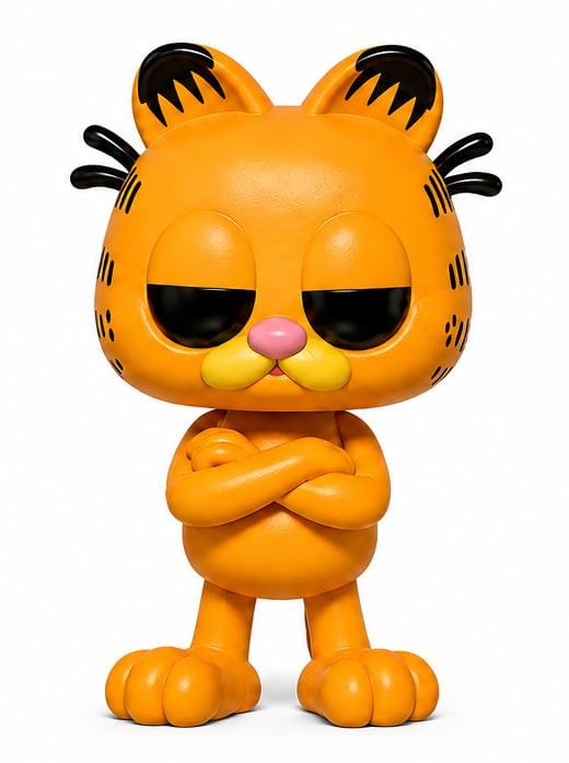 Garfield con brazos cruzados