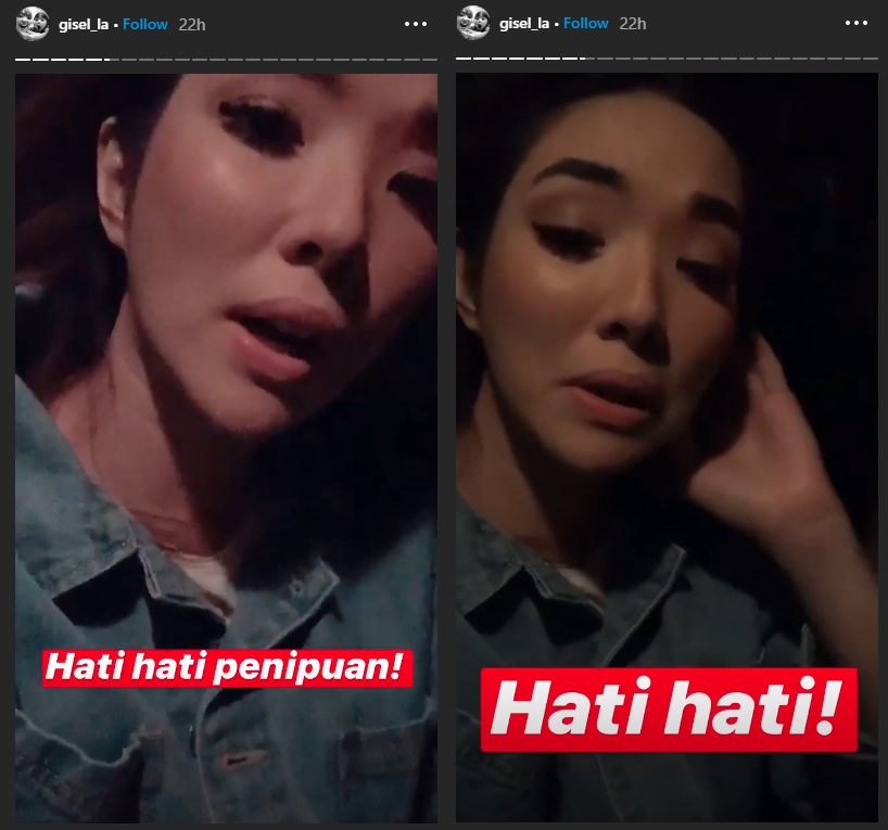 Gisel menjelaskan penipuan yang menggunakan namanya dan sang asisten