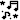 music notes pixel