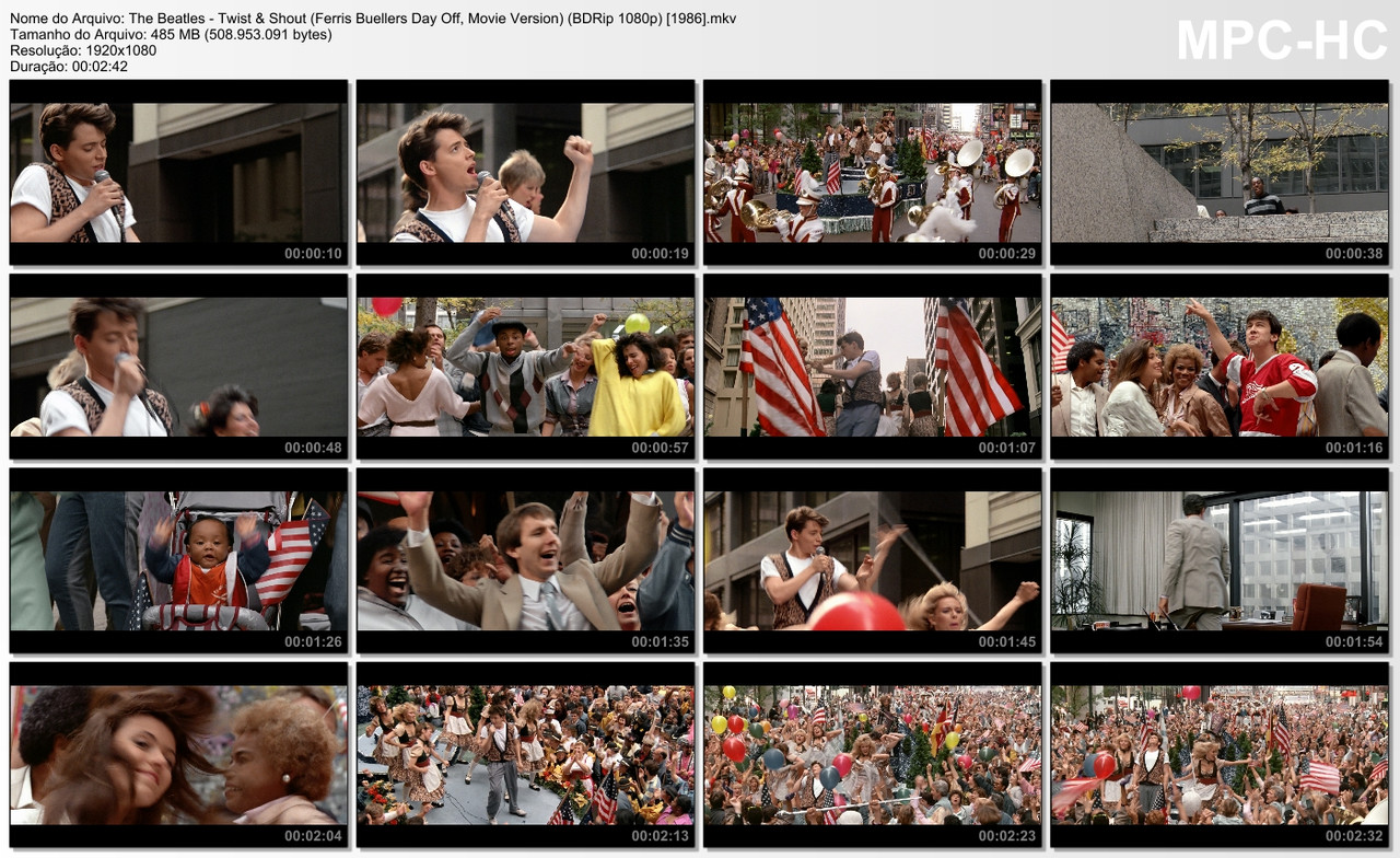 The Beatles - Twist & Shout (Ferris Buellers Day Off, Movie Version) (BDRip 1080p) [1986]