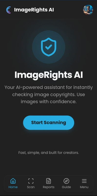 ImageRights AI Home Page