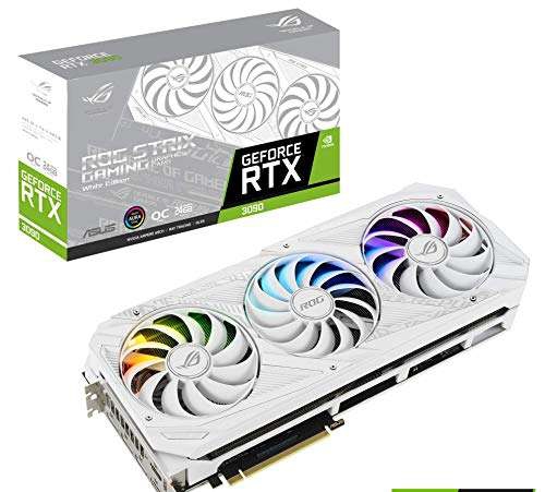 Amazon: Asus Tarjeta Grafica ROG Strix Nvidia GeForce RTX 3090 ROG-STRIX-RTX3090-O24G-WHITE 
