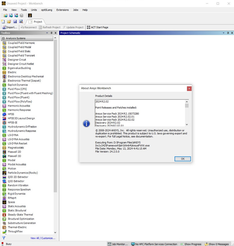 Working with ANSYS Products 2024 R2.02 (SP2) full license