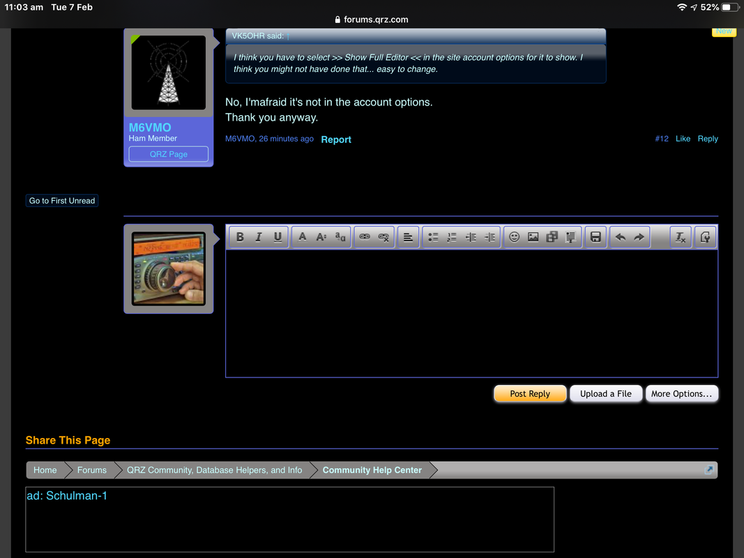I am not allowed to embed a Youtube video on my page. | QRZ Forums