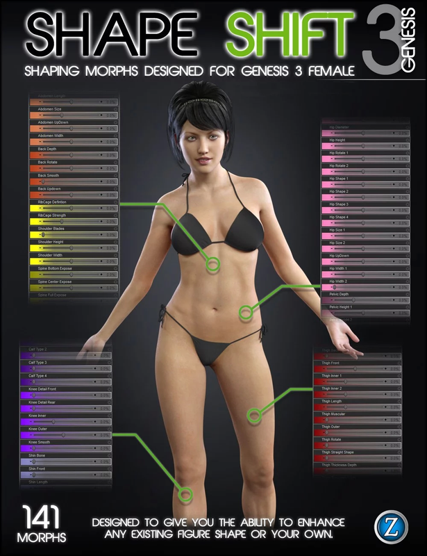 Shape Shift for Genesis 3 Female(s)