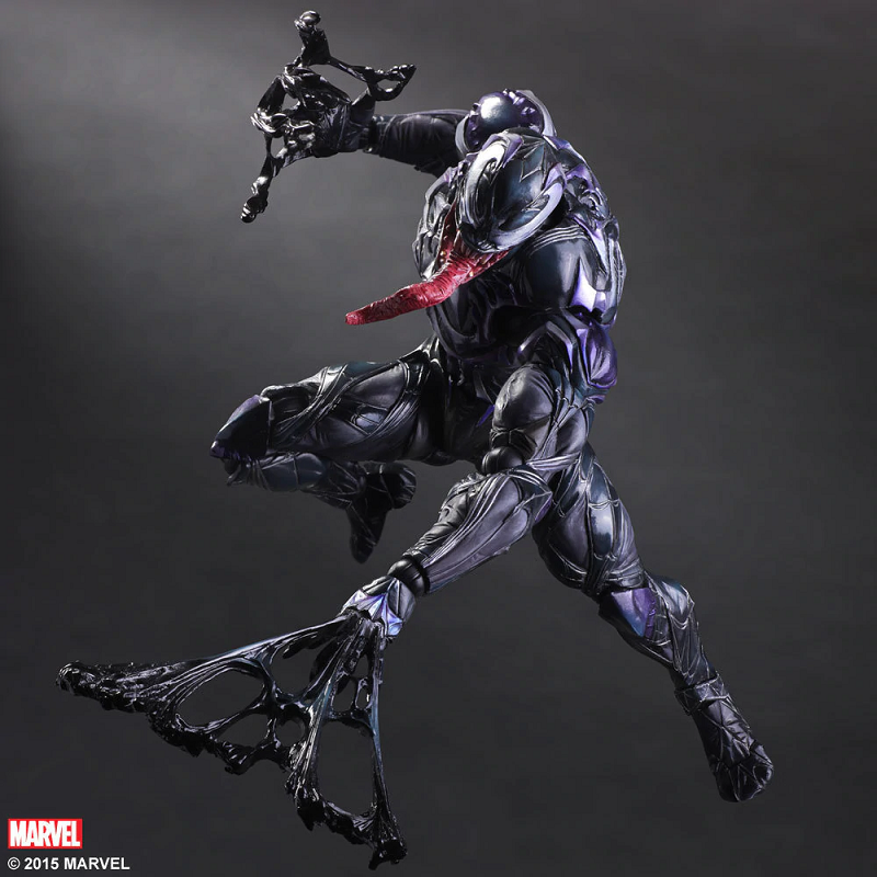 Black Venom Action Figure Spider Man Marvel Comic Statue Toy
