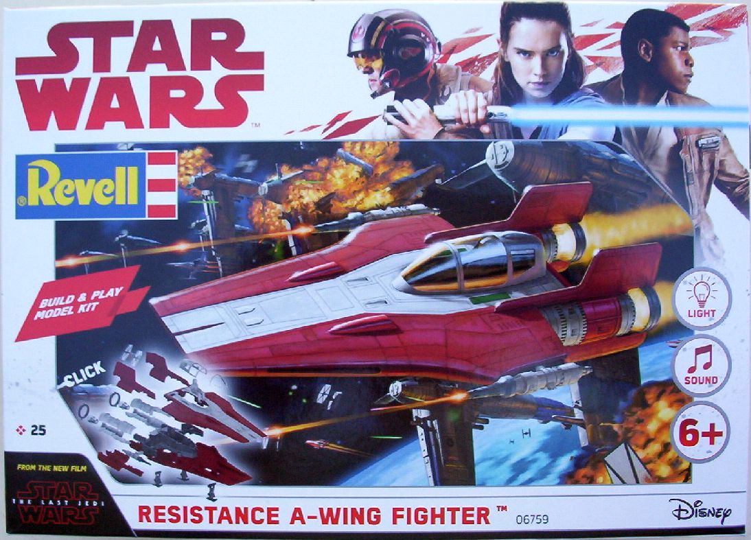 Revell 44 Resistance A-Wing Fighter Red