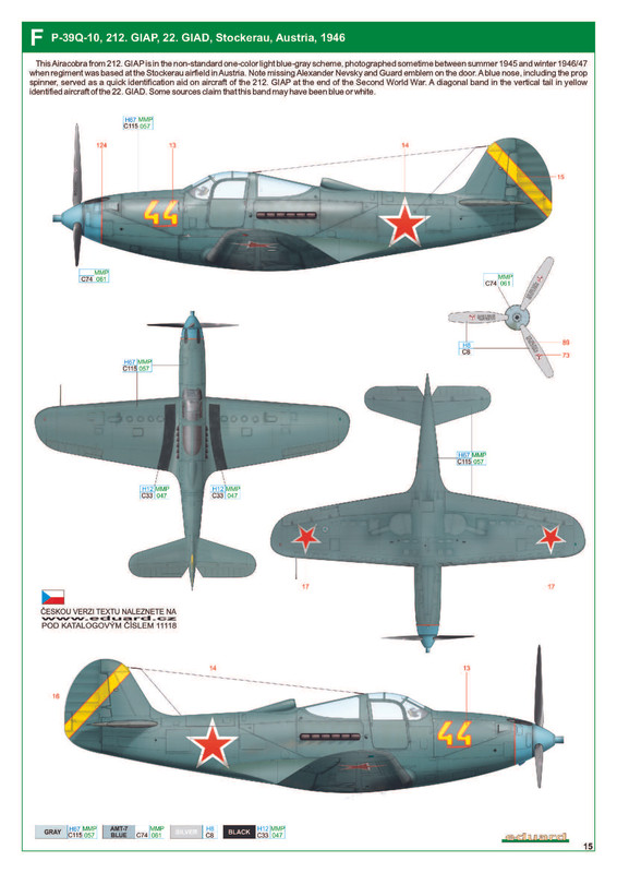 Bell-P-39Q-Airacobra-212GIAP-22-GIAD-Yellow-44-Stockerau-Austria-1946-0B