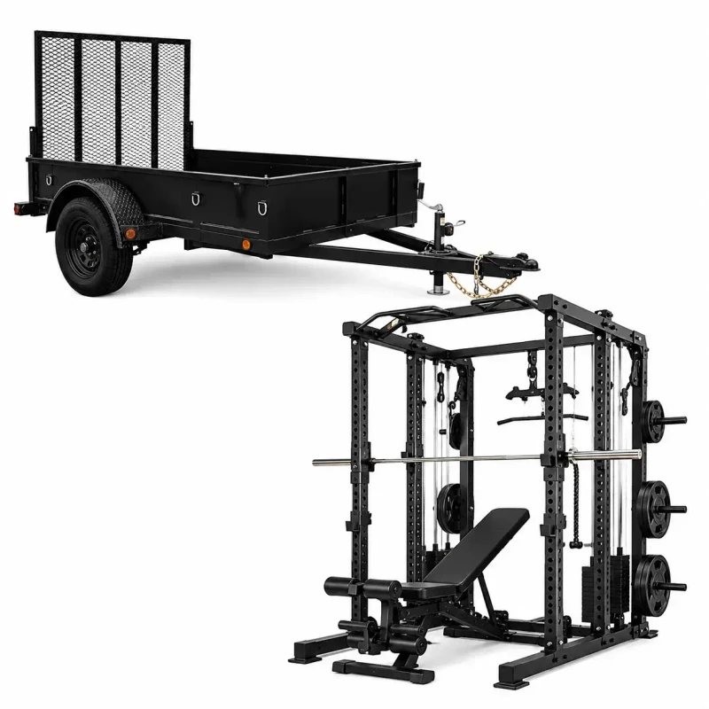Trailers & gym equipment