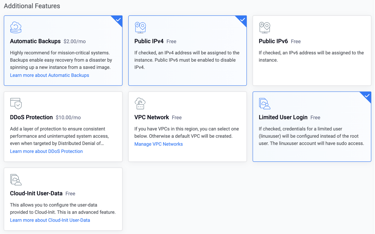 Additional Features