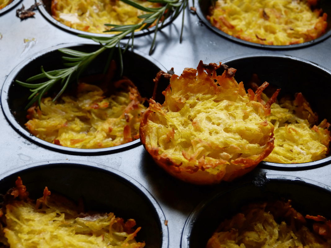 Kleine Rösti aus der Muffinform Kleine Rösti aus der Muffinform