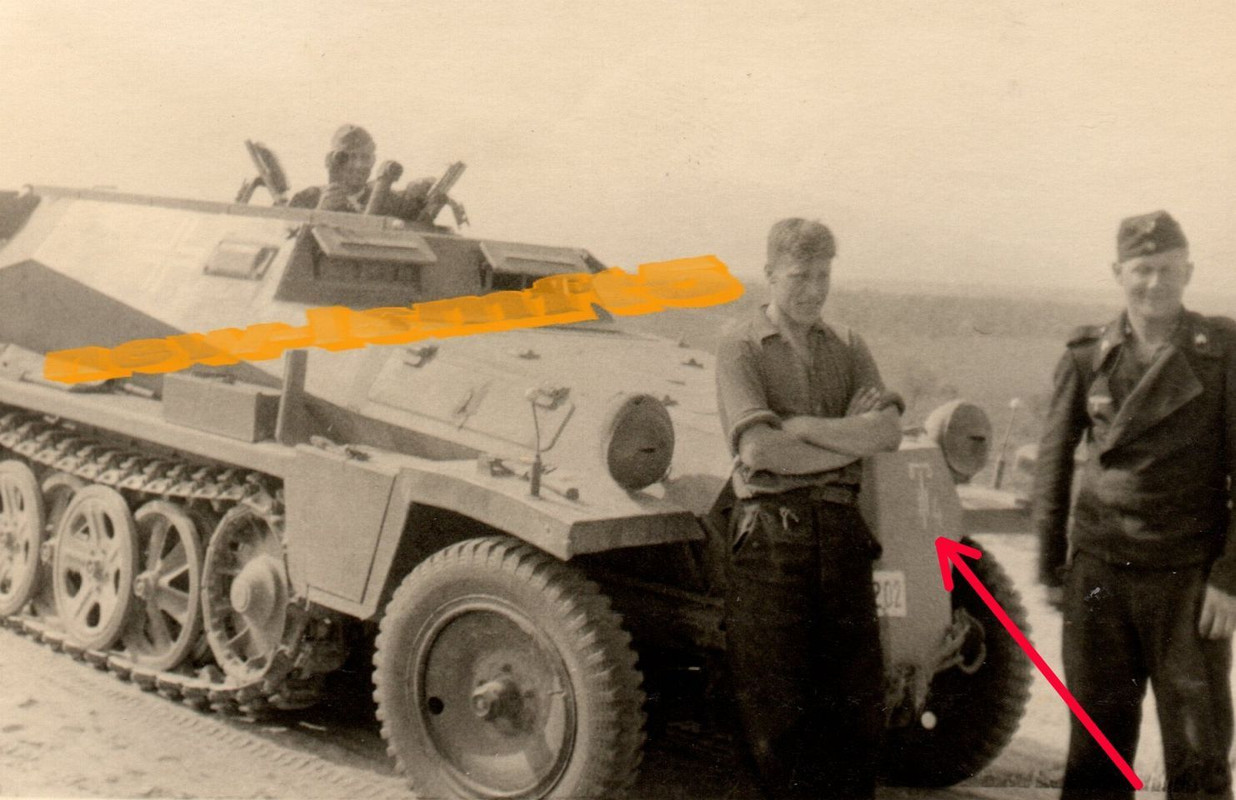 SdKfz Halbkette Späh-Panzer Detail Gluchow Ostfr