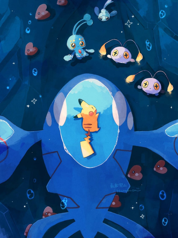 pikachu-kyogre-luvdisc-chinchou-manaphy-