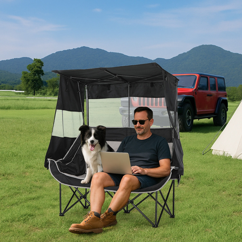 主图1-带蓬双人椅