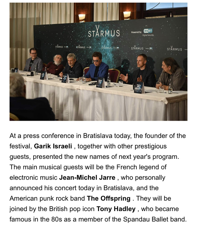 Starmus Festival Bratislava, Slovakia 1217 May 2024 BlahBlahCafe
