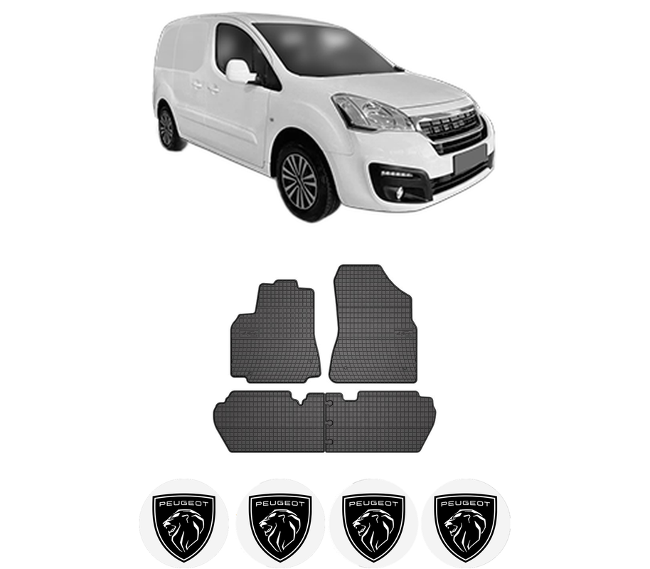 Set covorase presuri PEUGEOT PARTNER ORIGIN MPV (G_) din 2008-2013, auto, din cauciuc thermoplastic, 4 Stickere auto cu PEUGEOT