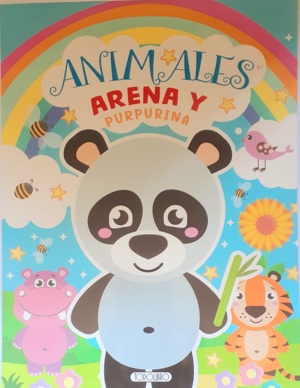 ANIMALES, ARENA Y PURPURINA