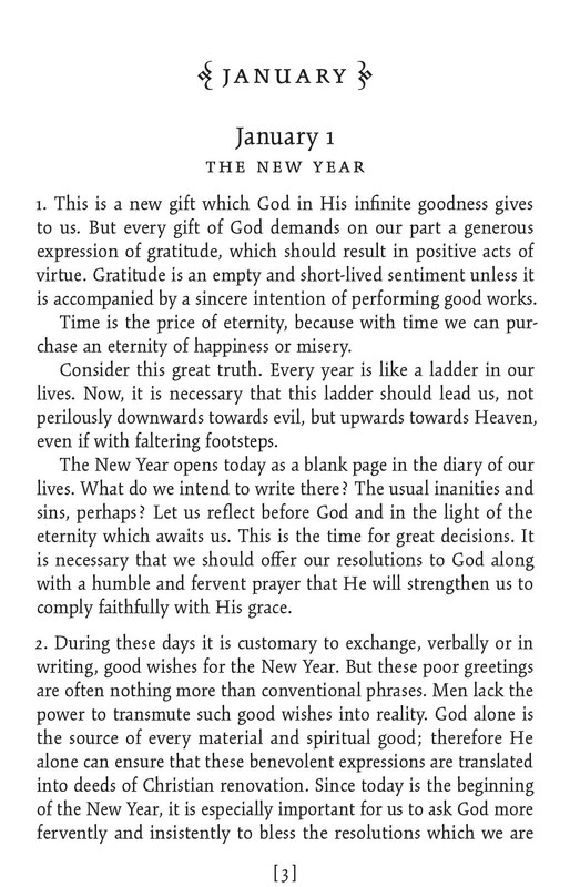 January 1 meditation sample page