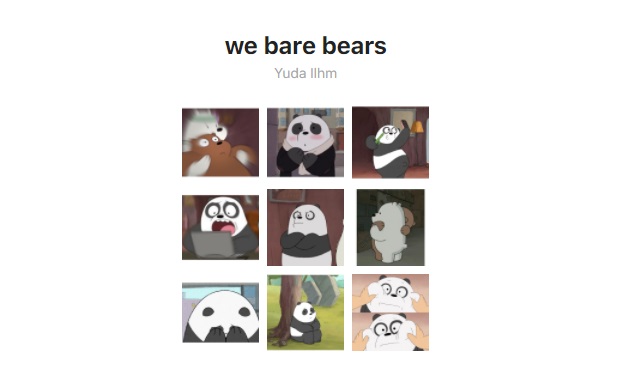 Stiker bergerak WA We Bare Bears