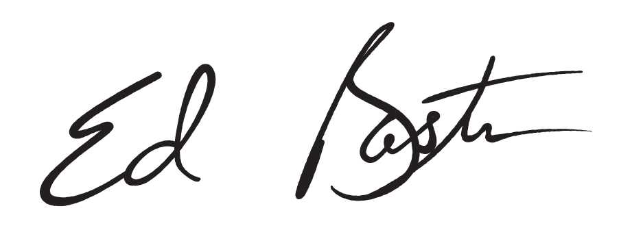 Ed's signature