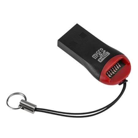 Lector de tarjetas USB para Micro SD.